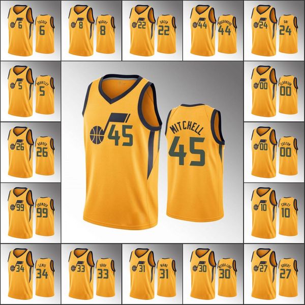 utah jazz men donovan mitchell bojan bogdanovic rudy gobert jor dan clarkson statement nba yellow custom jersey, Black
utah jazz men donovan mitchell bojan bogdanovic rudy gobert jor dan clarkson statement nba yellow custom jersey, Black