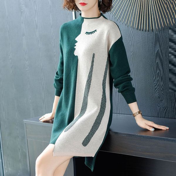 casual dresses women sweater dress 2021 fashion o-neck people avatars long knitting female l xl xxl 3xl 4xl high quality, Black;gray
casual dresses women sweater dress 2021 fashion o-neck people avatars long knitting female l xl xxl 3xl 4xl high quality, Black;gray