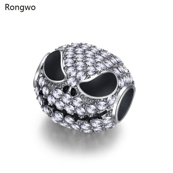 quality jack skull beads charm for halloween with cubic zircon silver plated bracelets bangle gothic jewelry for woman set gift, Black
quality jack skull beads charm for halloween with cubic zircon silver plated bracelets bangle gothic jewelry for woman set gift, Black