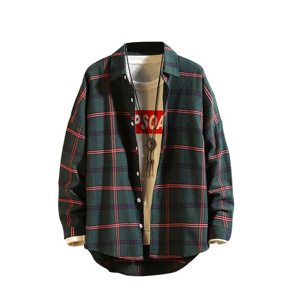 men's casual shirts man japanese vintage fashion shirt male striped plaid american loose long-sleeved, White;black
men's casual shirts man japanese vintage fashion shirt male striped plaid american loose long-sleeved, White;black