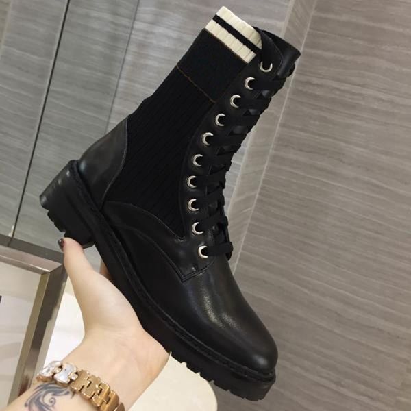 women martin booties new fashion sock ankle boots platform causal boots with lace-up ladies shoes bottes femmes elling, Black
women martin booties new fashion sock ankle boots platform causal boots with lace-up ladies shoes bottes femmes elling, Black