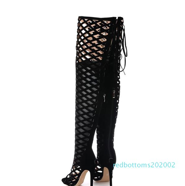 womens over knee gladiator sandals black cut-outs high heel thigh long boots zip back 11cm size 35 to 40 r02
womens over knee gladiator sandals black cut-outs high heel thigh long boots zip back 11cm size 35 to 40 r02
