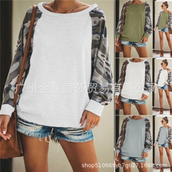 3-color autumn and winter 2019 fashion printed camouflage long-sleeved women's sweater sweater sweater, Black
3-color autumn and winter 2019 fashion printed camouflage long-sleeved women's sweater sweater sweater, Black
