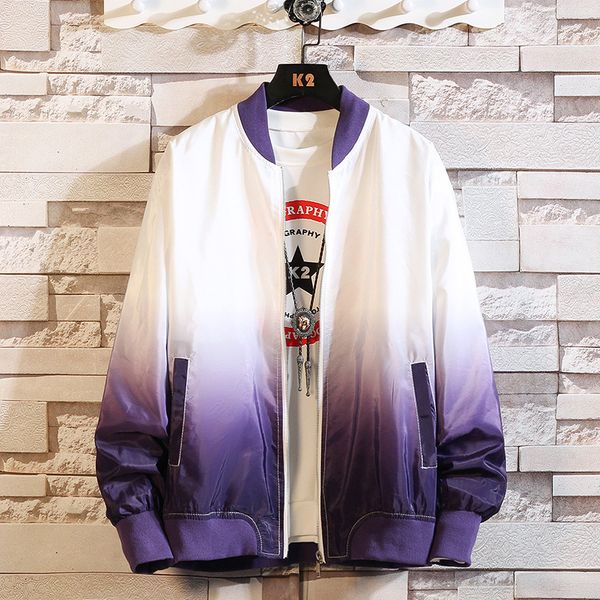 men's jackets gradient pattern jacket men autumn sports coats fashion stand collar bomber mens streetwear baseball coat clothing, Black;brown
men's jackets gradient pattern jacket men autumn sports coats fashion stand collar bomber mens streetwear baseball coat clothing, Black;brown