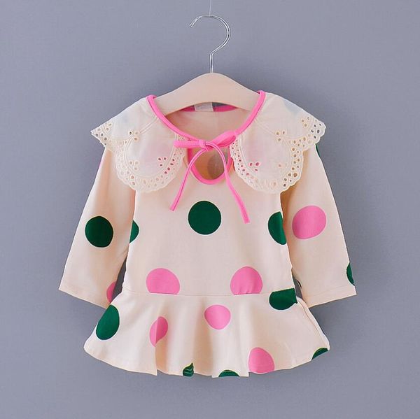 spring and autumn girls dress 2020 children's wear new embroidered lace lapel rainbow dot printed long sleeve children's skirt, Red;yellow
spring and autumn girls dress 2020 children's wear new embroidered lace lapel rainbow dot printed long sleeve children's skirt, Red;yellow