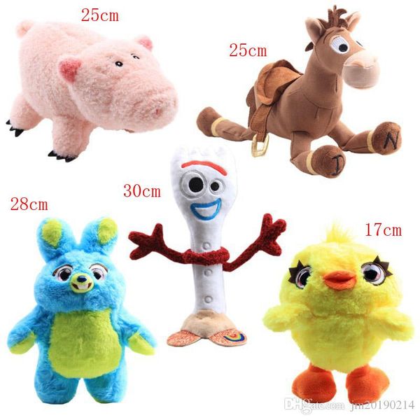 wholesale forky bunny horse rabbit pig duck plush toy for child gifts 17-30cm 5pcs/lot
wholesale forky bunny horse rabbit pig duck plush toy for child gifts 17-30cm 5pcs/lot