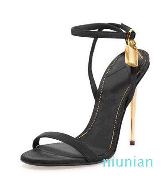 gold silver leather high heels gladiator sandals ankle strap padlock women pumps open toe metal heels women shoes, Black
gold silver leather high heels gladiator sandals ankle strap padlock women pumps open toe metal heels women shoes, Black