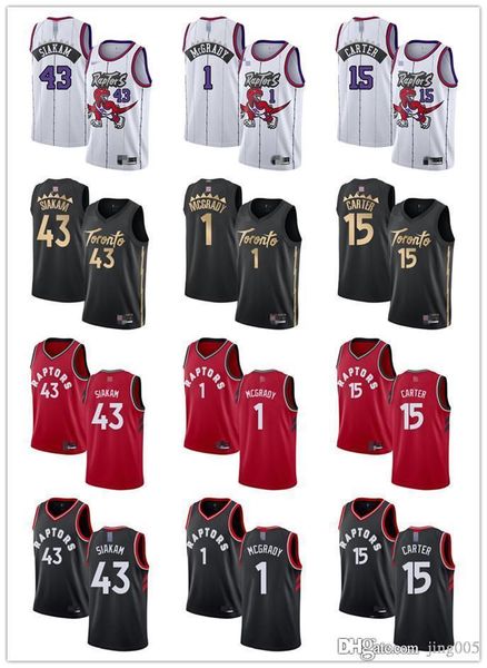 mens женщин молодежи торонто хищники 43 паскаль siakam 1 tracy mcgrady 15 vince картер пользовательских баскетбольное, Black;red
mens женщин молодежи торонто хищники 43 паскаль siakam 1 tracy mcgrady 15 vince картер пользовательских баскетбольное, Black;red