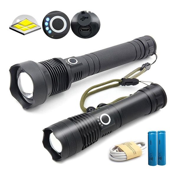 Led Xhp50 Xhp70.2 Led 18650 Usb Rechargeable Tactical Flash Torch Light Lamp Zoom Lantern Torch Bulbs Adjustable