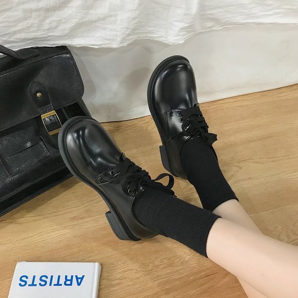 spring autumn solid black leather oxfords shoes woman oxford shoes for women square low heel casual retro ladies
spring autumn solid black leather oxfords shoes woman oxford shoes for women square low heel casual retro ladies