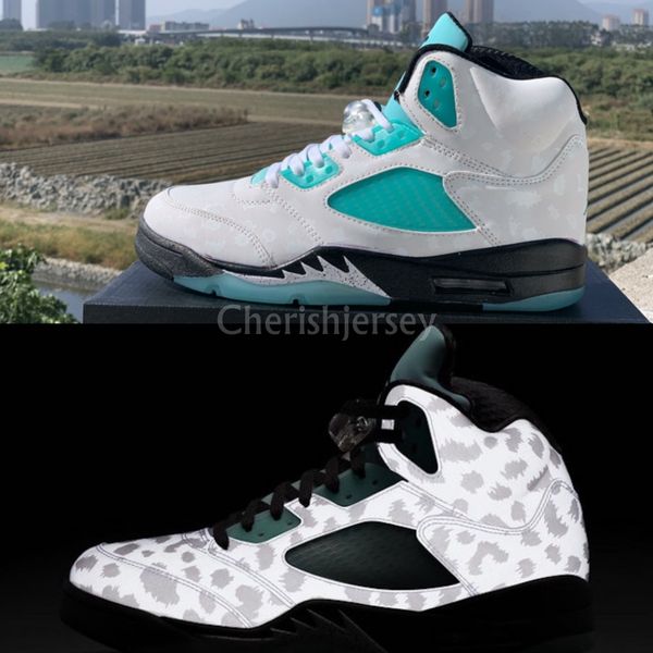 new 5 island green white men basketball shoes sneakers 5s guo ailun jumpman reflective snow leopard men designer sports trainer with box
new 5 island green white men basketball shoes sneakers 5s guo ailun jumpman reflective snow leopard men designer sports trainer with box