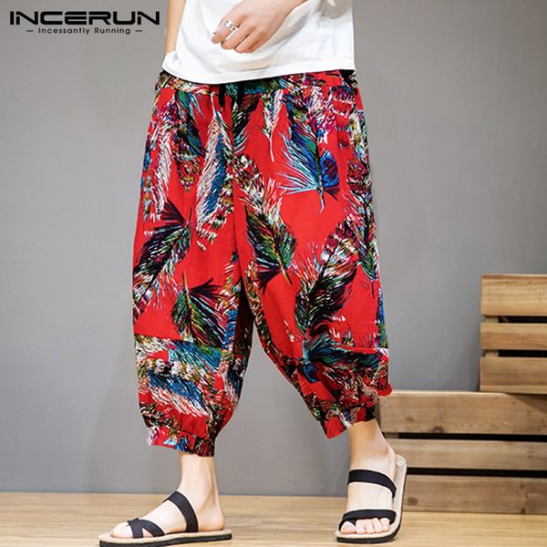 incerun men vintage printed harem pants leisure baggy trousers retro loose pantalones cotton waist elastic pants streetwear 5xl, Black
incerun men vintage printed harem pants leisure baggy trousers retro loose pantalones cotton waist elastic pants streetwear 5xl, Black