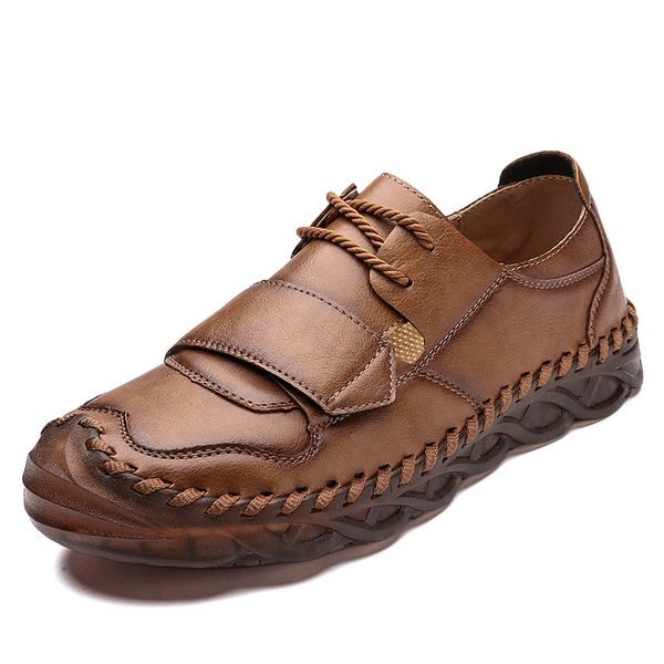 new genuine leather men's shoes comfortable men loafers outdoor fashion casual shoes lace-up soft driving men flats 38-48, Black
new genuine leather men's shoes comfortable men loafers outdoor fashion casual shoes lace-up soft driving men flats 38-48, Black