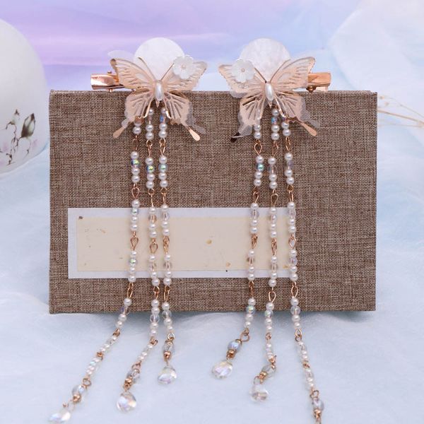 forseven 1 pair new hand-made beads pearl hanfu hair decoration long tassel hairpin hairgrip for women girl bridal bride, Golden;silver
forseven 1 pair new hand-made beads pearl hanfu hair decoration long tassel hairpin hairgrip for women girl bridal bride, Golden;silver