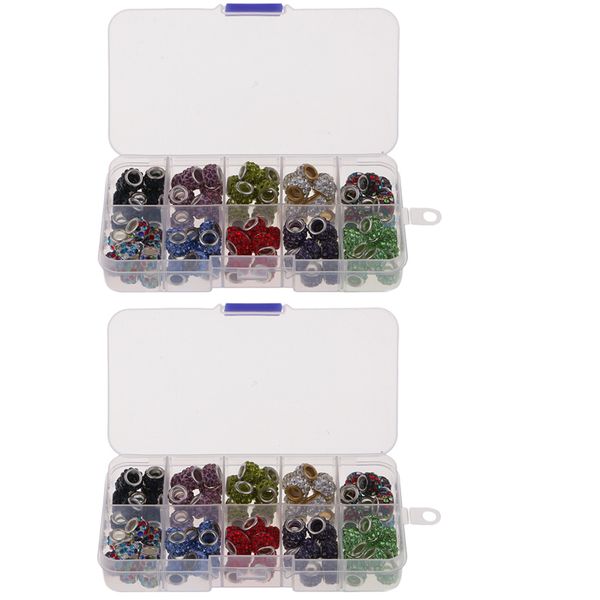 2 boxed clay pave disco crystal large hole beads for diy jewelry making 10mm, Black
2 boxed clay pave disco crystal large hole beads for diy jewelry making 10mm, Black