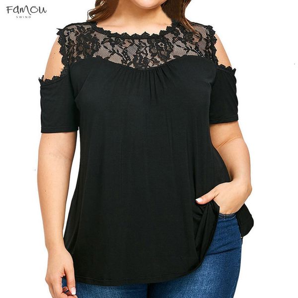 plus women size blouse off shoulder tunic lace splice patchwork regular female fashion cold shoulder large size xl 5xl blusa, White
plus women size blouse off shoulder tunic lace splice patchwork regular female fashion cold shoulder large size xl 5xl blusa, White