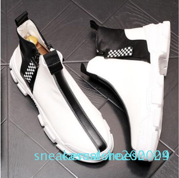 1fashion new style men designer mixed colors casual flats high platform shoes skateboard hip-hop shoes sapato social s04, Black
1fashion new style men designer mixed colors casual flats high platform shoes skateboard hip-hop shoes sapato social s04, Black