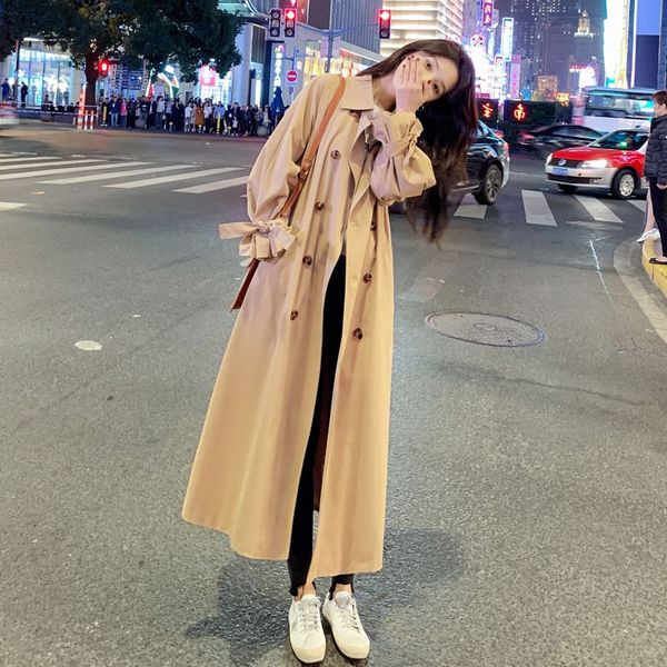khaki trench women's mid-length 2020 new korean style loose popular temperament over-the-knee windbreaker coat coat fashion, Tan;black
khaki trench women's mid-length 2020 new korean style loose popular temperament over-the-knee windbreaker coat coat fashion, Tan;black