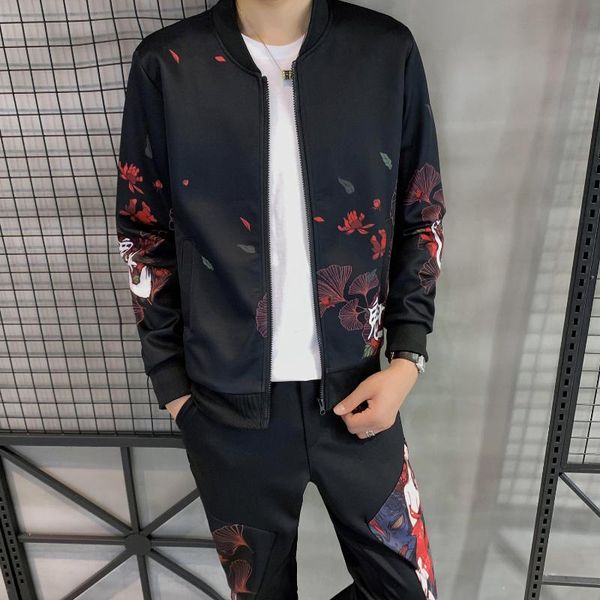 men's tracksuits jacket korean style fashion printed set men casual cardigan two-piece moda hombre 2021 sweat suit autumn tracksuit for, Gray
men's tracksuits jacket korean style fashion printed set men casual cardigan two-piece moda hombre 2021 sweat suit autumn tracksuit for, Gray