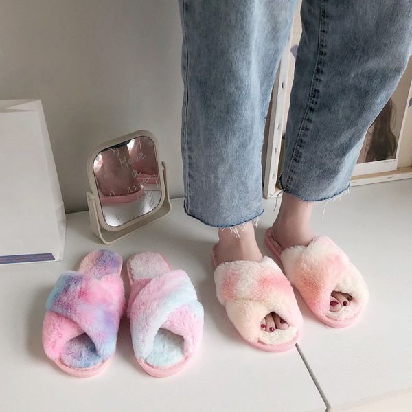 multi-color women fluffy slipper winter cross-tie plush slippers flat shoes warm faux fur slipper home ladies shoes, Black
multi-color women fluffy slipper winter cross-tie plush slippers flat shoes warm faux fur slipper home ladies shoes, Black