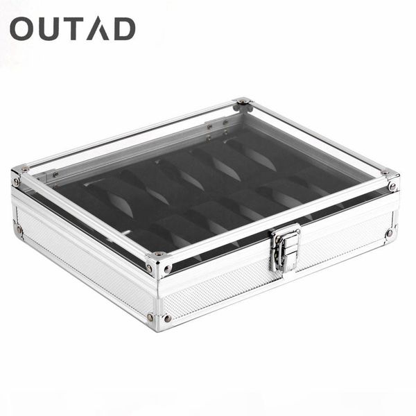 outad professional 12 сетки часов box дисплей ювелирных изделий для хранения площади алюминиевого корпуса замши внутри контейнер случай вахт, Black;blue
outad professional 12 сетки часов box дисплей ювелирных изделий для хранения площади алюминиевого корпуса замши внутри контейнер случай вахт, Black;blue
