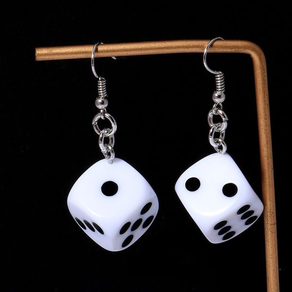 funny acrylic 3d dice pendant earrings dangle necklace cool punk drop earring tassel casino women men jewelry personality fun, Silver
funny acrylic 3d dice pendant earrings dangle necklace cool punk drop earring tassel casino women men jewelry personality fun, Silver
