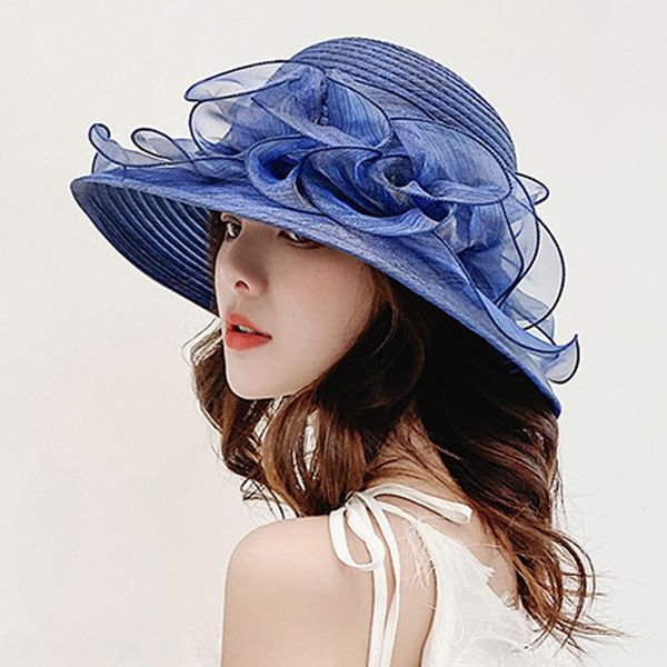 sun women's foldable sunscreen sunscreen large brim sun hat women's beach hat seaside, Blue;gray
sun women's foldable sunscreen sunscreen large brim sun hat women's beach hat seaside, Blue;gray