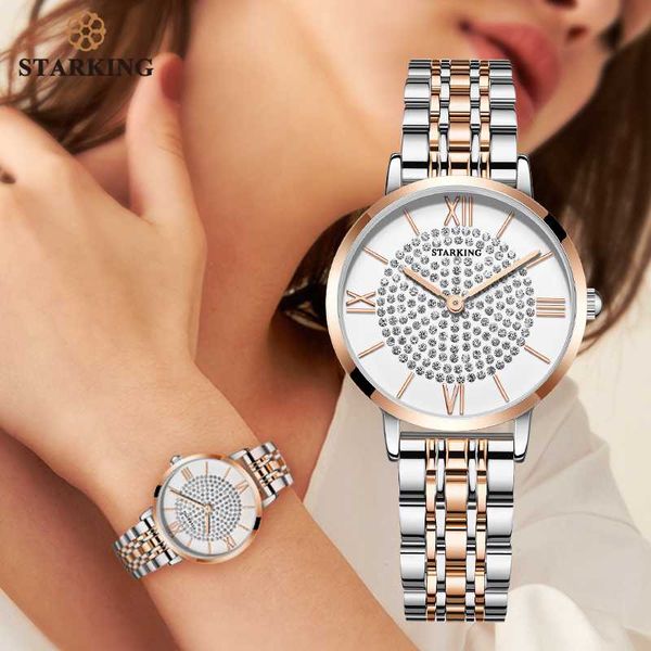 starking watch bracelet diamond women watches quartz clock stainless steel analog wristwatch gifts for wife relogio, Slivery;brown
starking watch bracelet diamond women watches quartz clock stainless steel analog wristwatch gifts for wife relogio, Slivery;brown