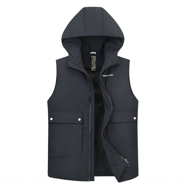 large size men's winter new solid color hooded coat coat vest young and middle-aged fat fashion all-match casual short vest, Black;white
large size men's winter new solid color hooded coat coat vest young and middle-aged fat fashion all-match casual short vest, Black;white