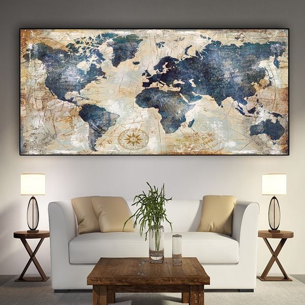 vintage watercolor world map modern abstract canvas painting modern giclee posters and prints wall picture for living room home decoration
vintage watercolor world map modern abstract canvas painting modern giclee posters and prints wall picture for living room home decoration