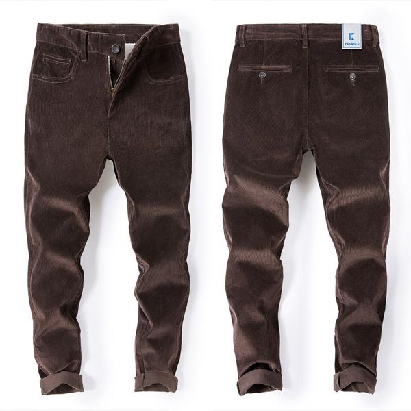 men's pants 2021 autumn business corduroy fashion casual elasticity slim brand trousers male clothes, Black
men's pants 2021 autumn business corduroy fashion casual elasticity slim brand trousers male clothes, Black