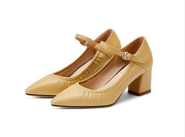 2020 spring and autumn with new style fashion high heel coarse heel pointed end women's shoes@zx4, Black
2020 spring and autumn with new style fashion high heel coarse heel pointed end women's shoes@zx4, Black