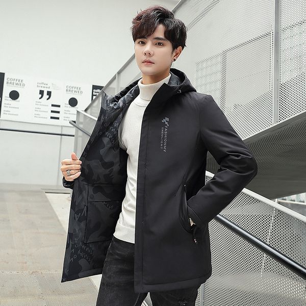 british winter men's two-sided jacketcoat down jacket hooded thickened coat student trendy white duck down jacket men's clothing, Black
british winter men's two-sided jacketcoat down jacket hooded thickened coat student trendy white duck down jacket men's clothing, Black