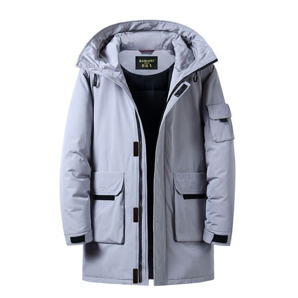 men's down & parkas men hooded long coat jacket fashion classic warm mid-length winter white pure cotton brand loose, Black
men's down & parkas men hooded long coat jacket fashion classic warm mid-length winter white pure cotton brand loose, Black