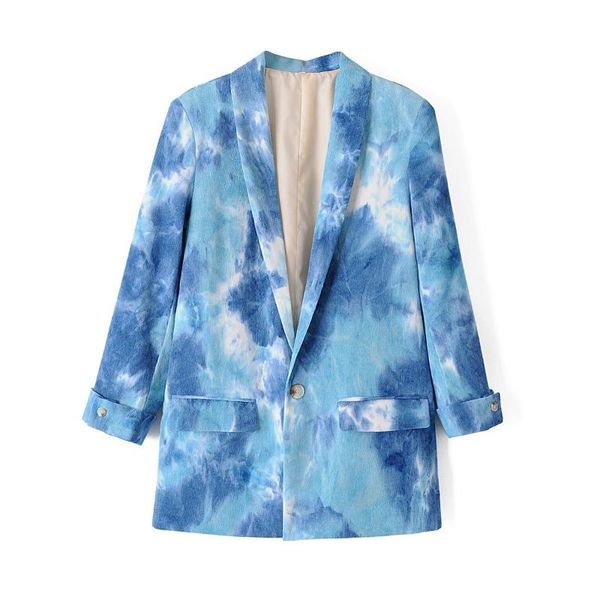 suit jacket blue tie-dye one button corduroy fabric 2020 spring/autumn women's coat new one-piece lady coat, Black;brown
suit jacket blue tie-dye one button corduroy fabric 2020 spring/autumn women's coat new one-piece lady coat, Black;brown