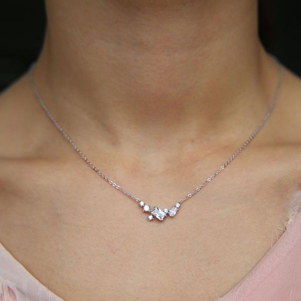 100% 925 sterling silver various shaped cz cluster charm necklace wedding gift elegant lovely bling cubic zirconia necklaces
100% 925 sterling silver various shaped cz cluster charm necklace wedding gift elegant lovely bling cubic zirconia necklaces