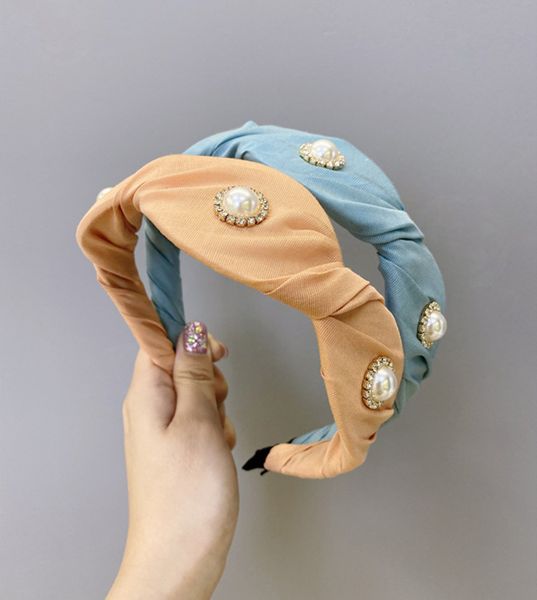 korean pearl folds headband candy solid color princess fabric crystal hair hoop band wide side hairbands girls hair accessories, Silver
korean pearl folds headband candy solid color princess fabric crystal hair hoop band wide side hairbands girls hair accessories, Silver