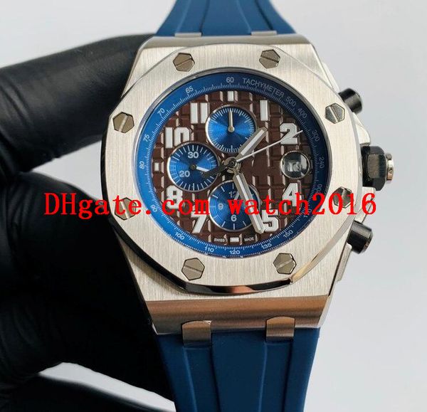 11 style men's luxury watches 0ffshore 26470st rubber strap 42mm 3126 automatic mechanical waterproof sport fashion men's watches, Slivery;brown
11 style men's luxury watches 0ffshore 26470st rubber strap 42mm 3126 automatic mechanical waterproof sport fashion men's watches, Slivery;brown