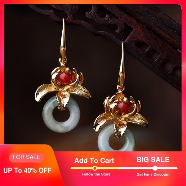 vintage earrings with stone antique drop earrings for women gift flower charms round fashion jewelry 2020 new arrival, Silver
vintage earrings with stone antique drop earrings for women gift flower charms round fashion jewelry 2020 new arrival, Silver