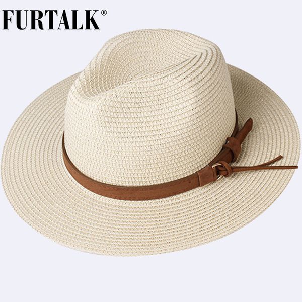 furtalk for women men panama straw hat summer beach hats fedora uv sun protection capchapeau femme y200619, Blue;gray
furtalk for women men panama straw hat summer beach hats fedora uv sun protection capchapeau femme y200619, Blue;gray