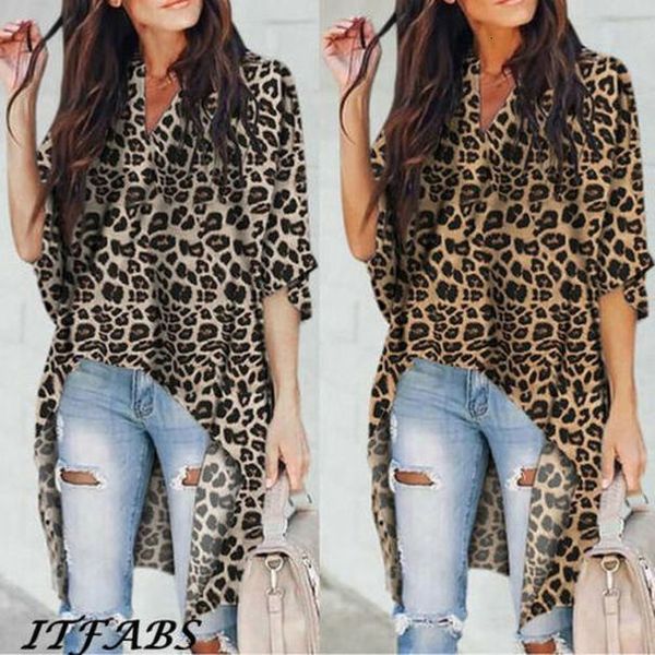 womens clothing 2020 women ladies v neck casual blouse flare sleeve irregular leopard print shirt hot, White
womens clothing 2020 women ladies v neck casual blouse flare sleeve irregular leopard print shirt hot, White