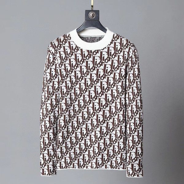 2020 new latest designer autumn winter mens sweater classic fashion pullover men brand crew neck clothing with, White;black
2020 new latest designer autumn winter mens sweater classic fashion pullover men brand crew neck clothing with, White;black