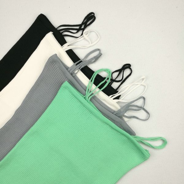 double spaghetti straps camisole girls cropped sleeveless t shirts women solid knit tanks crop fl1246, White
double spaghetti straps camisole girls cropped sleeveless t shirts women solid knit tanks crop fl1246, White