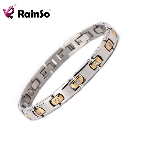 rainso ladies stones magnetic bracelet 2020 women health bangle healing charm wristband for women osb-1306, Black
rainso ladies stones magnetic bracelet 2020 women health bangle healing charm wristband for women osb-1306, Black