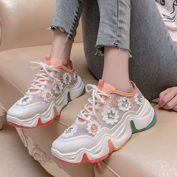 women's sneakers 2020 colorful casual vulcanized shoes women mesh breathable ladies daddy shoe flower lace up female flats shoes, Black
women's sneakers 2020 colorful casual vulcanized shoes women mesh breathable ladies daddy shoe flower lace up female flats shoes, Black