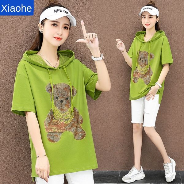 shlge 2020 лета футболка с капюшоном женщинами новых футболок свитер свитера корейского стилем свободных похудением мультфильм горячих алмаз, Black
shlge 2020 лета футболка с капюшоном женщинами новых футболок свитер свитера корейского стилем свободных похудением мультфильм горячих алмаз, Black