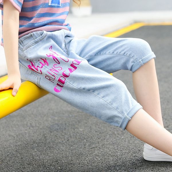 holaw girls ankle-length children's' denim cropped pants 2020 new children's medium and large children korean style casual li, Blue
holaw girls ankle-length children's' denim cropped pants 2020 new children's medium and large children korean style casual li, Blue