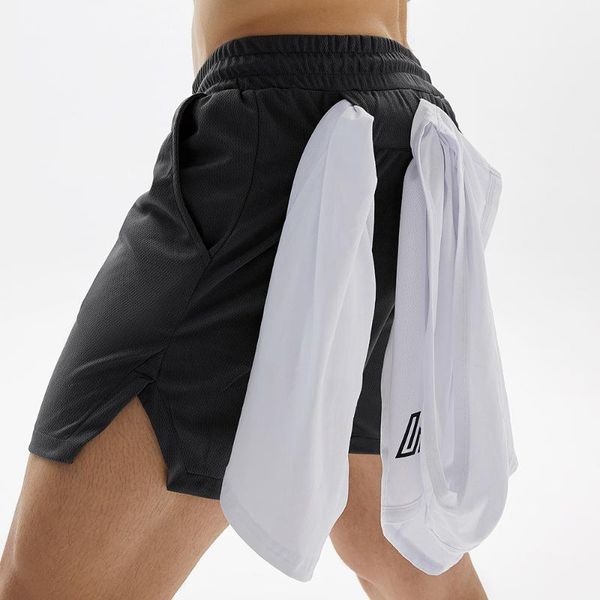 summer men shorts fashion breathable quick-drying gym fitness shorts built-in pocket men joggers short pants beach, White;black
summer men shorts fashion breathable quick-drying gym fitness shorts built-in pocket men joggers short pants beach, White;black