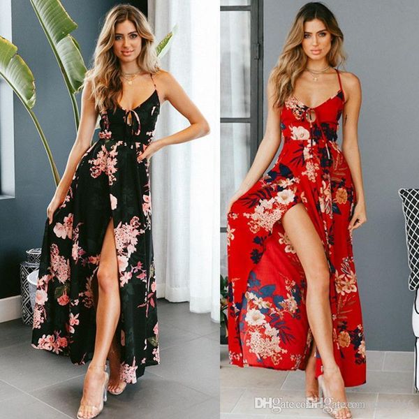 women dress spaghetti strap back shoulder ribbon deep v-neck split sleeveless sling lady casual long beach dresses skirt size s-xl, Black;gray
women dress spaghetti strap back shoulder ribbon deep v-neck split sleeveless sling lady casual long beach dresses skirt size s-xl, Black;gray