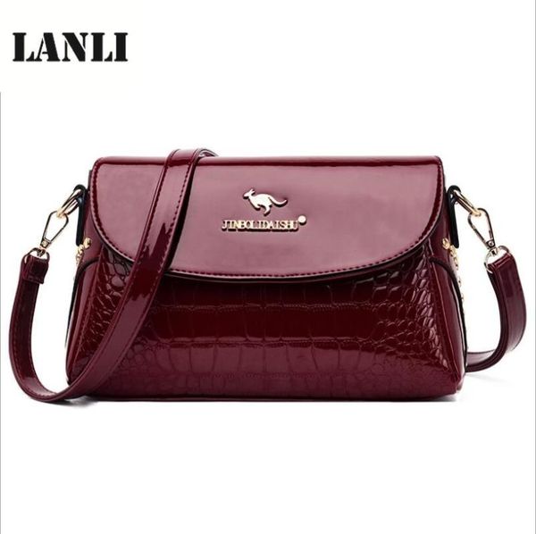lan li new patent leather crocodile pattern ladies bag fashion trend ladies bag shoulder diagonal handbag
lan li new patent leather crocodile pattern ladies bag fashion trend ladies bag shoulder diagonal handbag